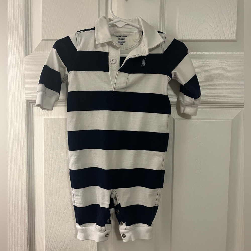 Ralph Lauren Rugby Stripe Romper